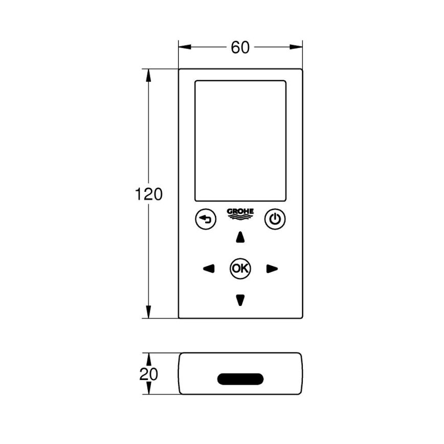 GROHE 36407001 - Control remoto