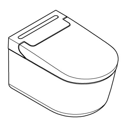 GROHE 36507SH0 - Inodoro con función de ducha SENSIA, 600 × 387 × 403 mm, cerámica/blanco