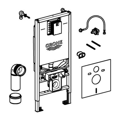 GROHE 36509SH0 - Kit 4 en 1 RAPID SLX 1,13 m acero inoxidable