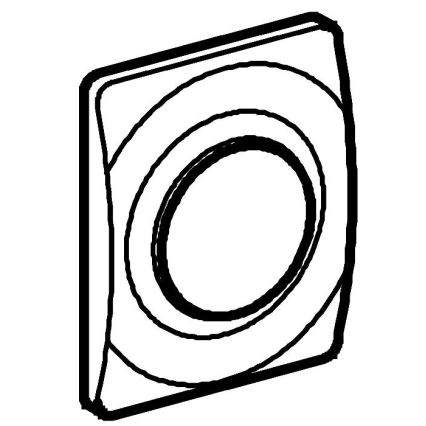 GROHE 37018SH0 - Pulsador de control SURF 116 × 144 mm, blanco