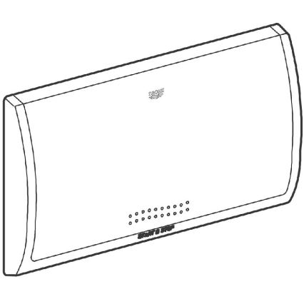 GROHE 37053SH0 - Placa de descarga CLASSIC 330 × 190 mm blanco