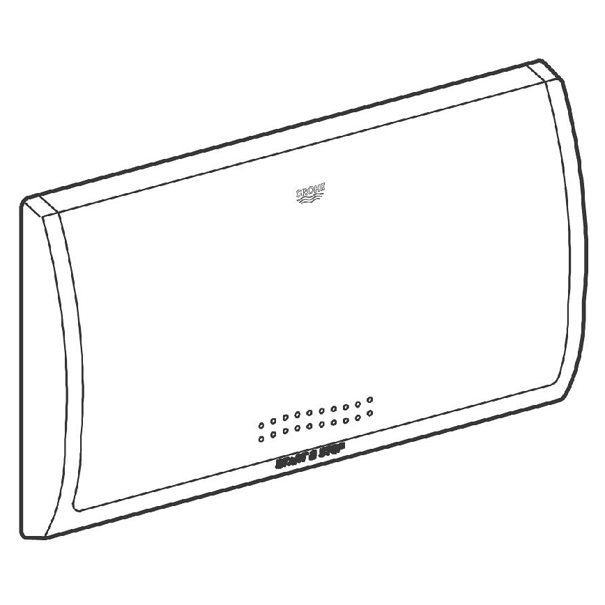 GROHE 37053SH0 - Placa de descarga CLASSIC 330 × 190 mm blanco