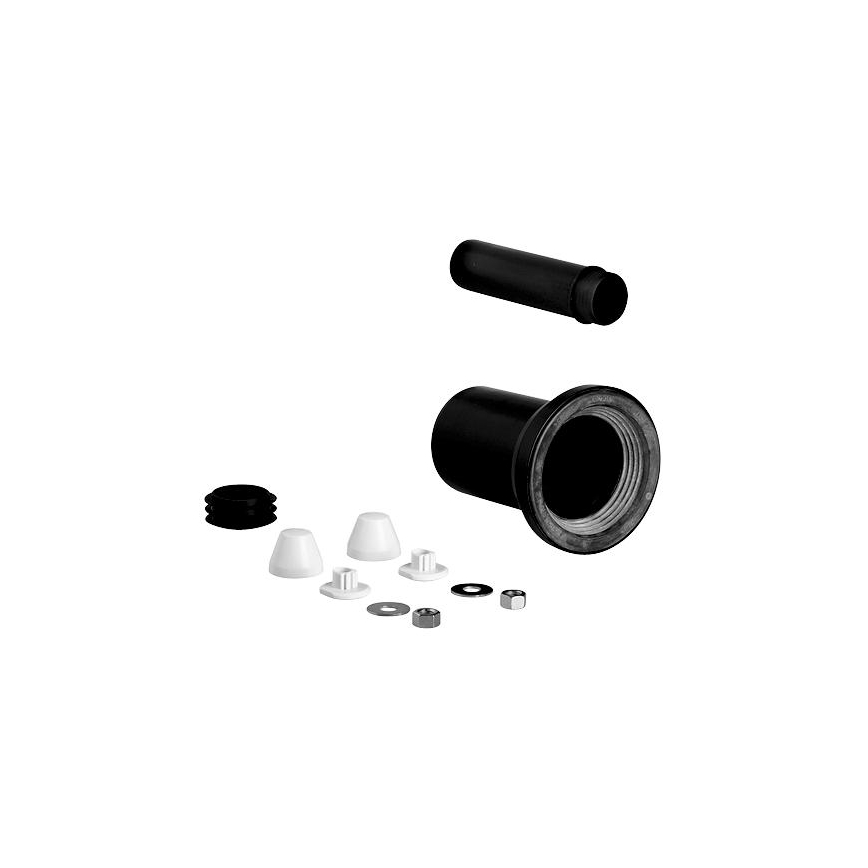 GROHE 37311K00 - Conjunto de suministro y desagüe para inodoro 150 mm negro