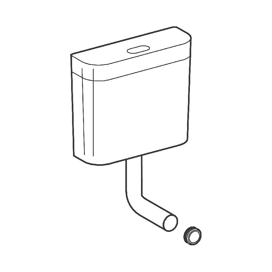 GROHE 37791SH0 - cisterna de descarga PS blanca