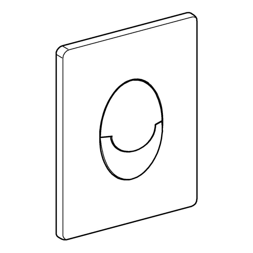 GROHE 38505SH0 - Placa de accionamiento SKATE AIR 156 × 197 mm blanco