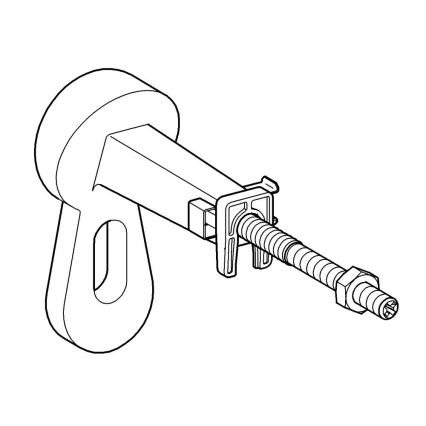 GROHE 3855800M - Conexión mural RAPID SL 130-230 mm cromo brillante