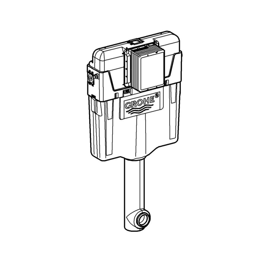 GROHE 38661000 - Cisterna de descarga GD 2, cromado brillante
