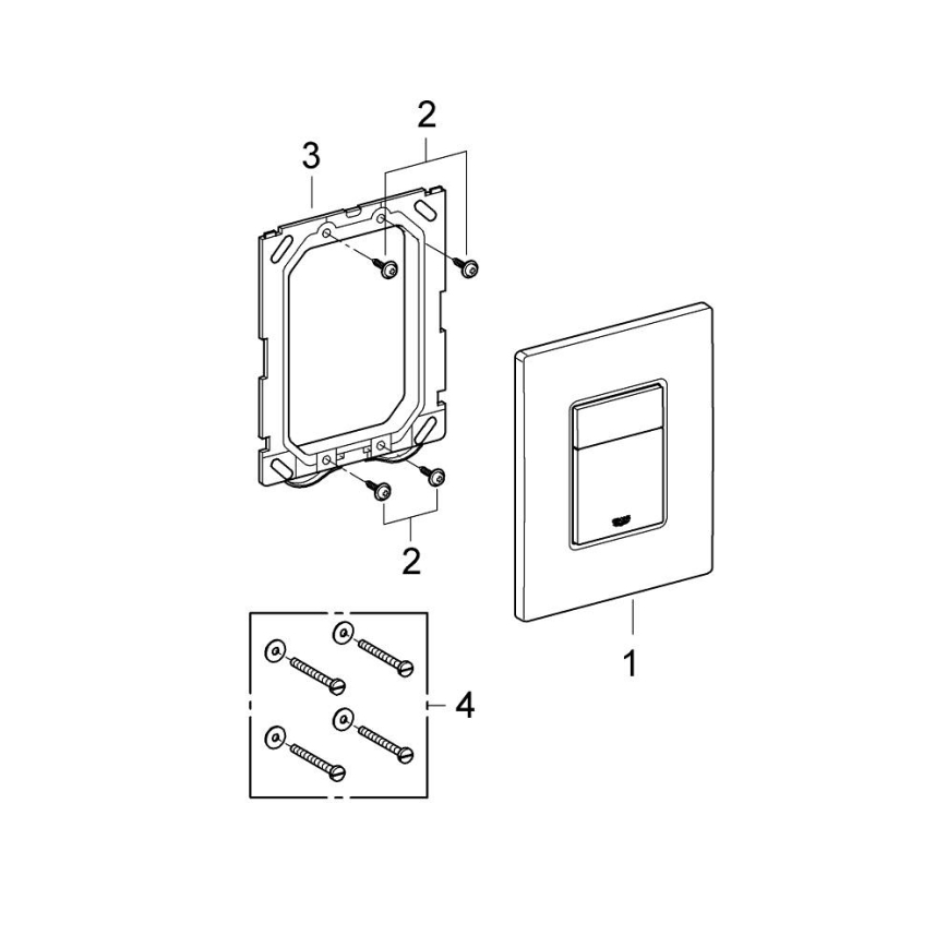 GROHE 38732GN0 - pulsador de descarga SKATE COSMOPOLITAN 156 × 197 mm dorado
