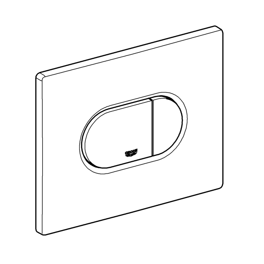 GROHE 38858SH0 - Pulsador de descarga ARENA COSMOPOLITAN 156 × 197 mm blanco