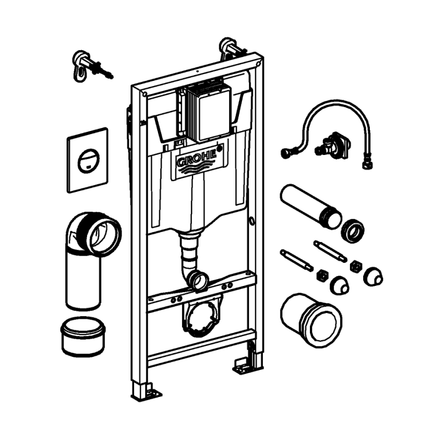 GROHE 38860000 - Kit 3 en 1 RAPID SL 1,13 m