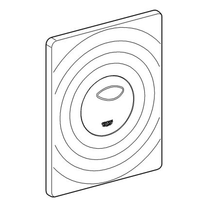 GROHE 38861000 - Pulsador de control SURF 156 × 197 mm cromo brillante