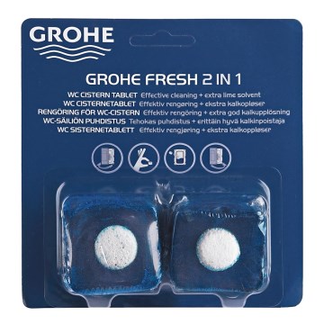 GROHE 38882000 - Pastillas para WC FRESH espuma de gel/blanca