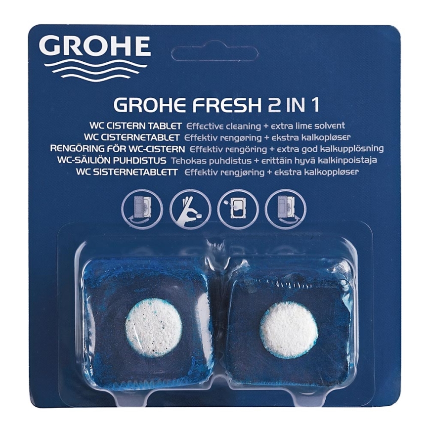 GROHE 38882000 - Pastillas para WC FRESH espuma de gel/blanca