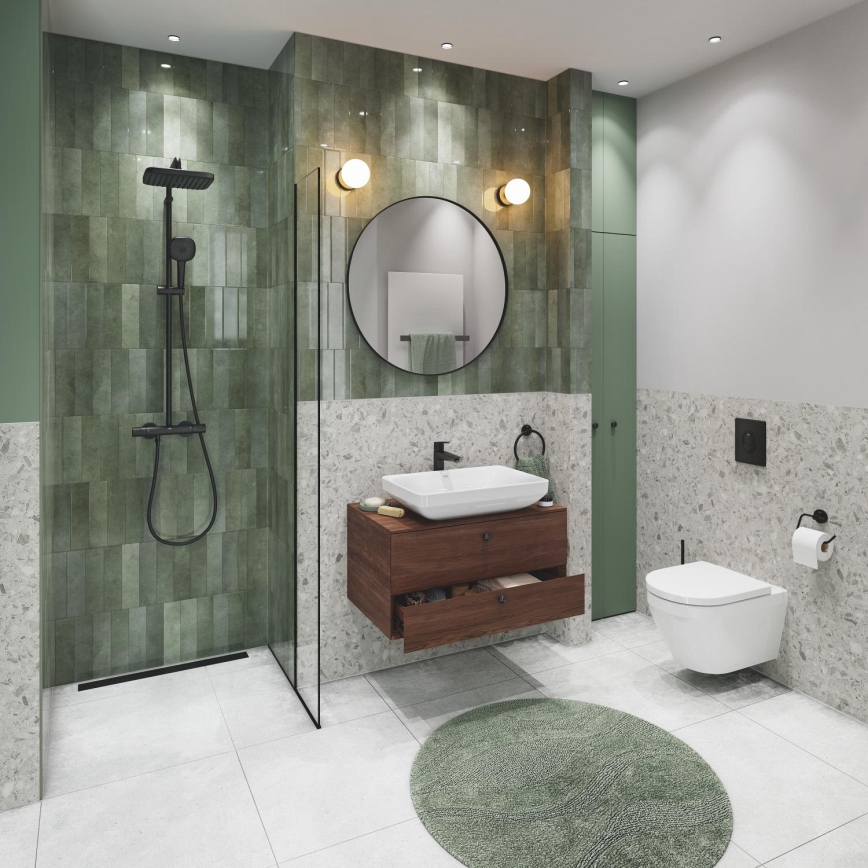 GROHE 38964KF0 - Pulsador de descarga START 156 × 197 mm Phantom negro