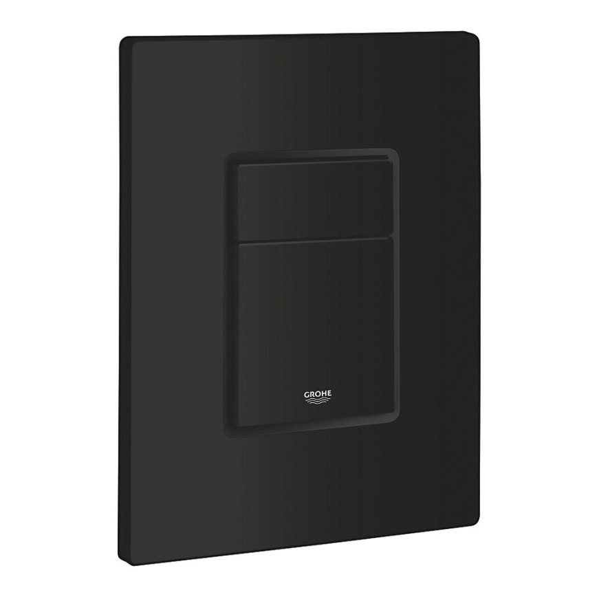 GROHE 389662430 - Pulsador de descarga EVEN 156 × 197 mm, negro