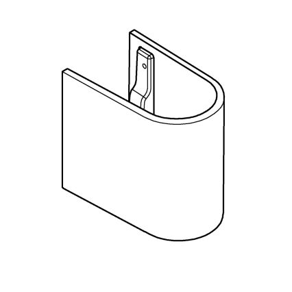 GROHE 39201000 - Semicolumna EURO CERAMIC 210 × 300 × 322 mm cerámica/blanco