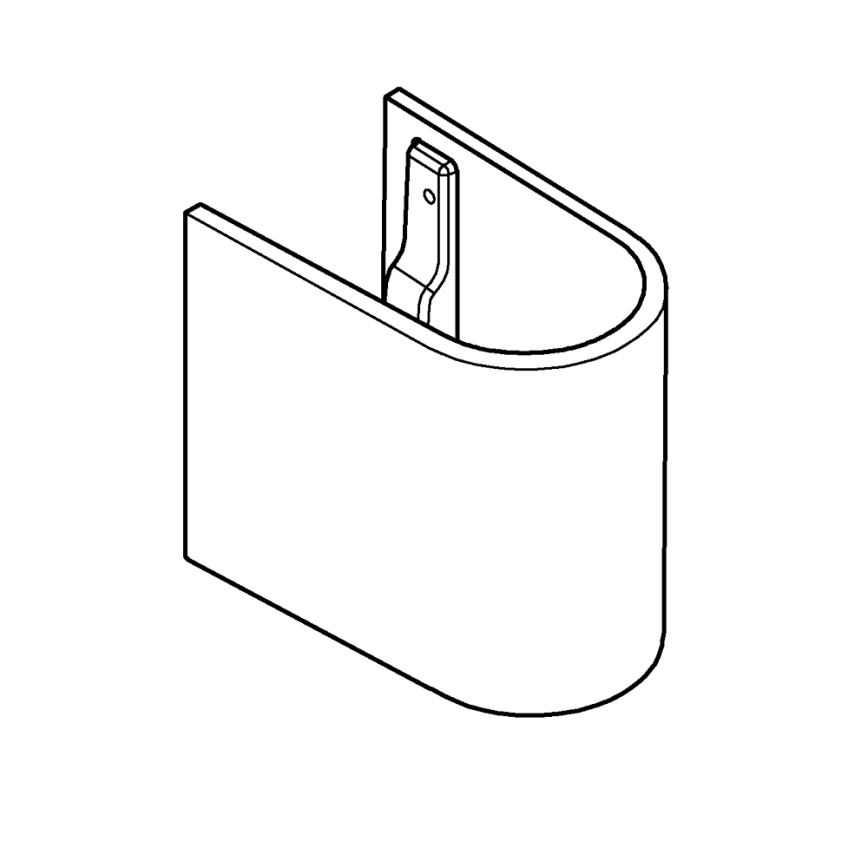 GROHE 39201000 - Semicolumna EURO CERAMIC 210 × 300 × 322 mm cerámica/blanco