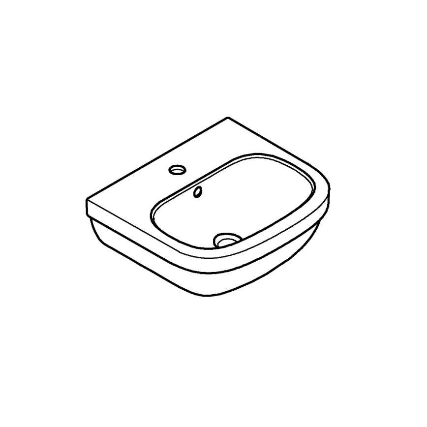 GROHE 39324000 - Lavabo EURO CERAMIC 450 × 400 mm, cerámica/blanco