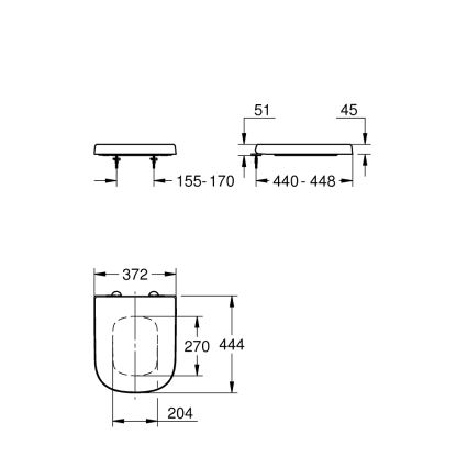 GROHE 39330002 - Asiento para inodoro EURO CERAMIC, blanco duradero