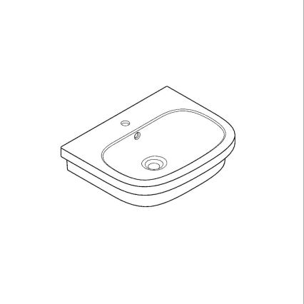 GROHE 39337000 - Lavabo sobre encimera EURO CERAMIC 600 × 480 mm cerámica/blanco