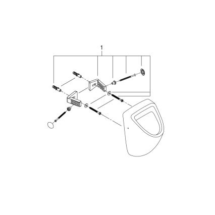 GROHE 39438000 - Urinario BAU CERAMIC 337 × 355 × 552 mm cerámica/blanco