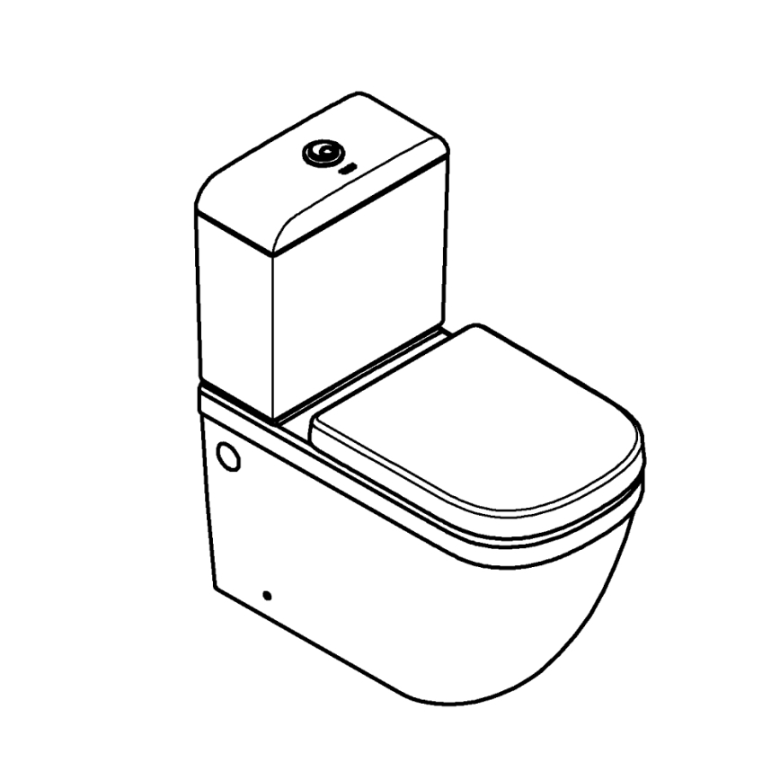 GROHE 39462000 - Conjunto de inodoro EURO CERAMIC 67,5 x 37,4 x 77,4 cm cerámica/blanco