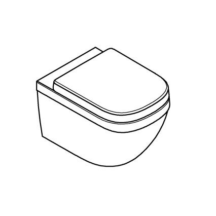 GROHE 39554000 - Inodoro suspendido EURO CERAMIC 540 × 374 mm cerámica/blanco