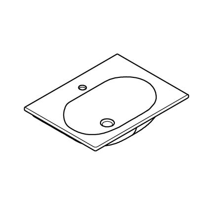 GROHE 3956800H - Lavabo ESSENCE 600 × 460 mm cerámica/blanco