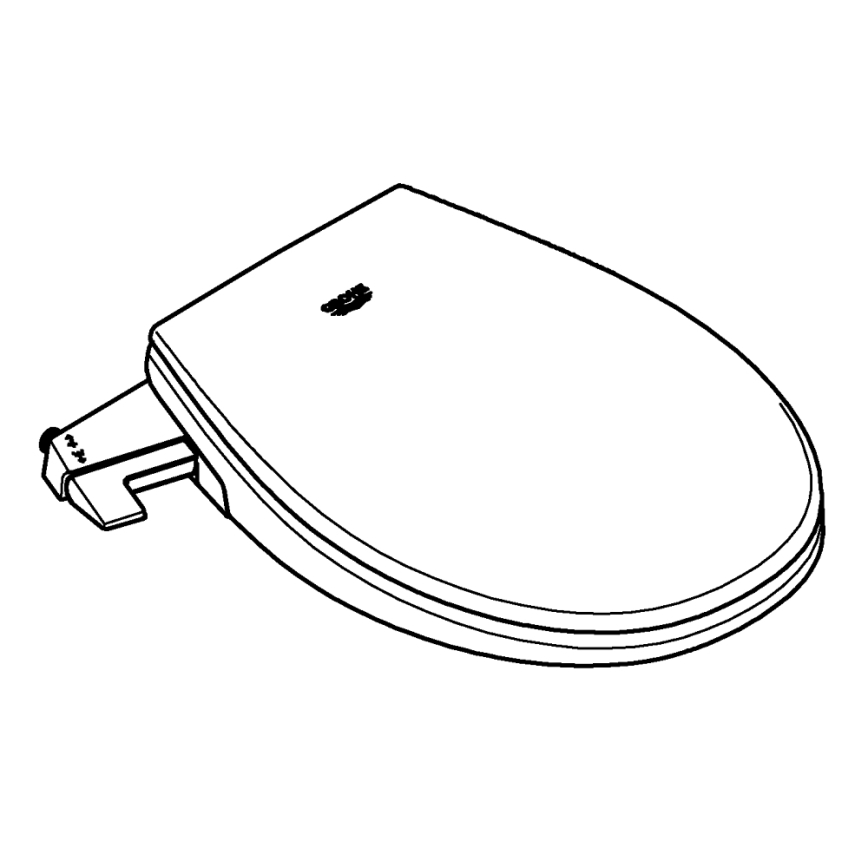 GROHE 39648SH0 - Asiento de bidé manual BAU CERAMIC, blanco duradero