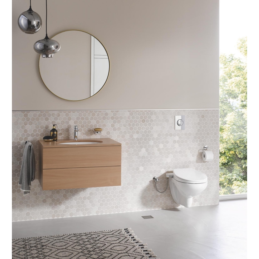 GROHE 39648SH0 - Asiento de bidé manual BAU CERAMIC, blanco duradero