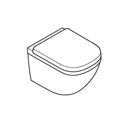 GROHE 39693000-Inodoro compacto suspendido EURO CERAMIC con Triple Vortex 53 l cerámica/blanco