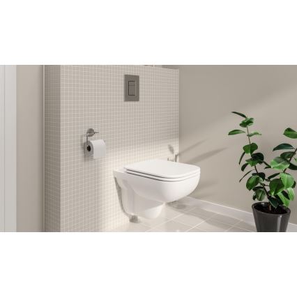 GROHE 39816000 - Juego para inodoro SOLIDO COMPACT 1,13 m, cerámica/blanco