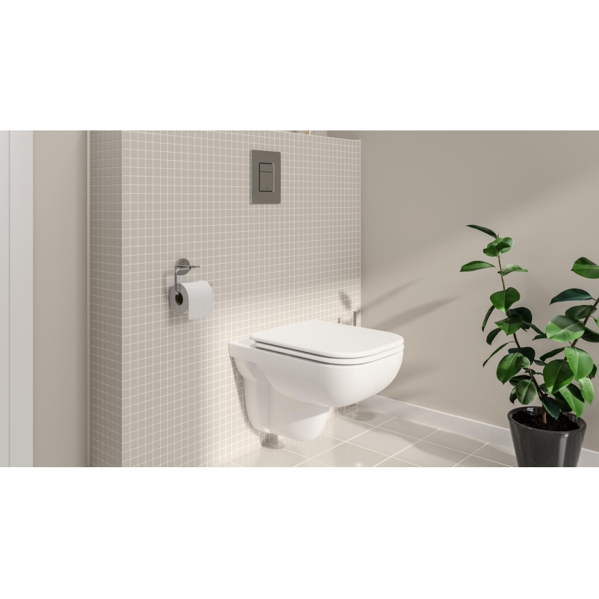 GROHE 39816000 - Juego para inodoro SOLIDO COMPACT 1,13 m, cerámica/blanco