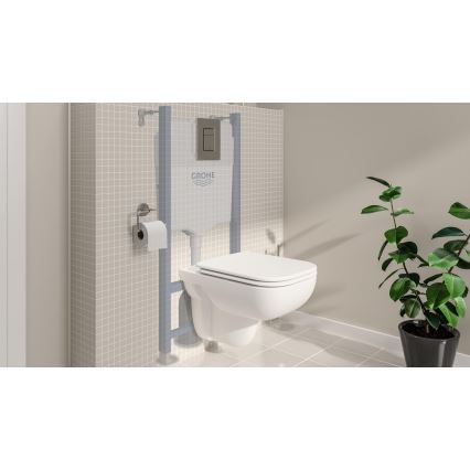 GROHE 39816000 - Juego para inodoro SOLIDO COMPACT 1,13 m, cerámica/blanco