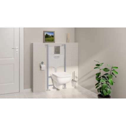 GROHE 39816000 - Juego para inodoro SOLIDO COMPACT 1,13 m, cerámica/blanco