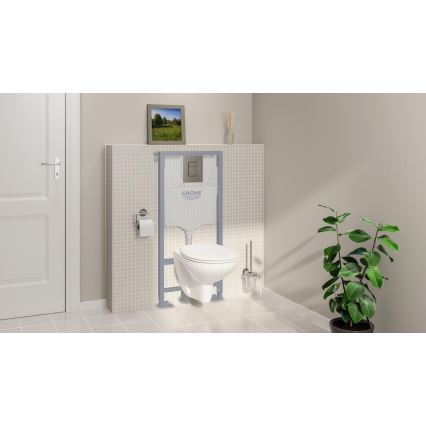 GROHE 39930000 - Juego 4 en 1 para inodoro SOLIDO 1,13 m cromo brillante