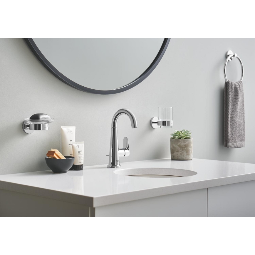 GROHE 40365001 - Toallero ESSENTIALS de 18 cm, cromo brillante