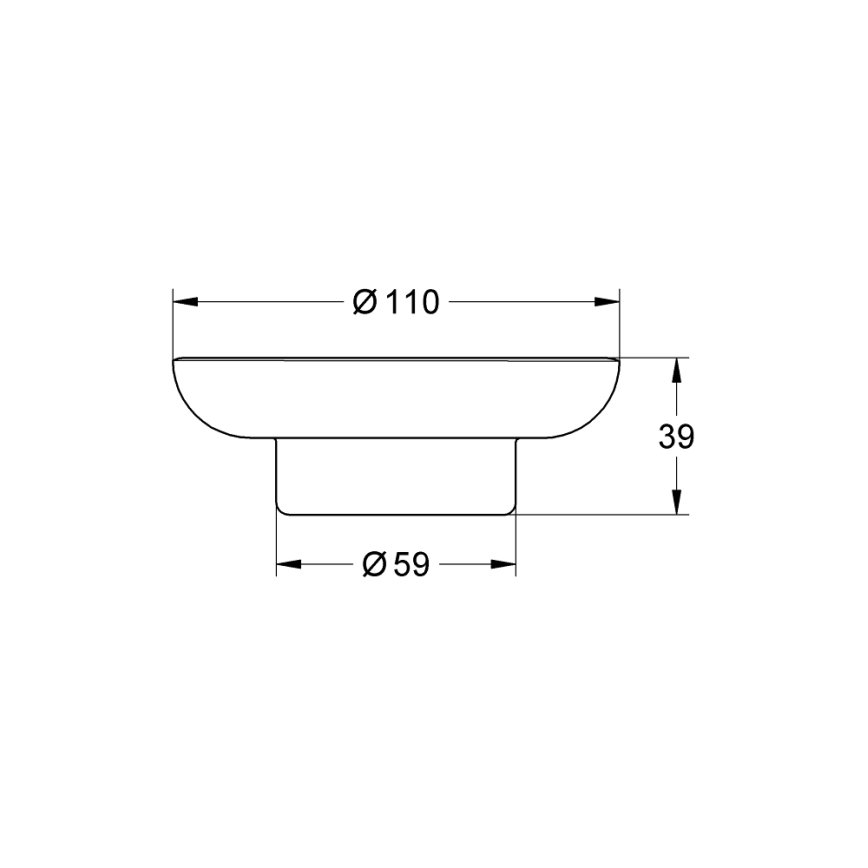 GROHE 40368001 - Jabonera ESSENTIALS transparente