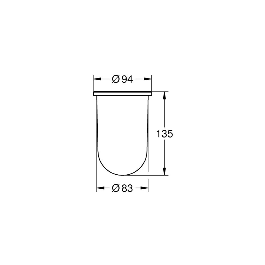 GROHE 40393000 - Vaso de repuesto ESSENTIALS transparente