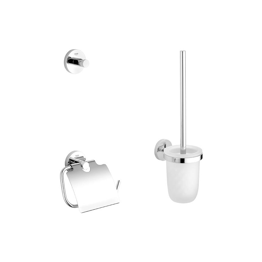 GROHE 40407001 - Juego de accesorios ESSENTIALS, cromo brillante