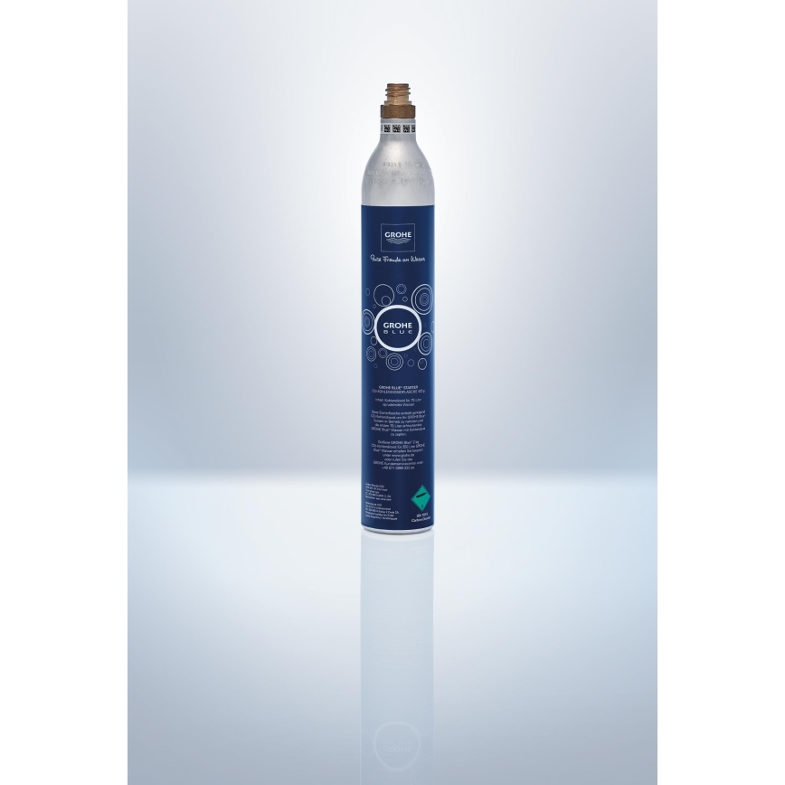 GROHE 40422000 - Cilindro de carbonatación GROHE BLUE 425 g de CO2 (4 uds.) acero inoxidable