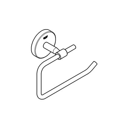 GROHE 40457001 - Soporte para papel higiénico BAUCOSMOPOLITAN, acabado cromo brillante