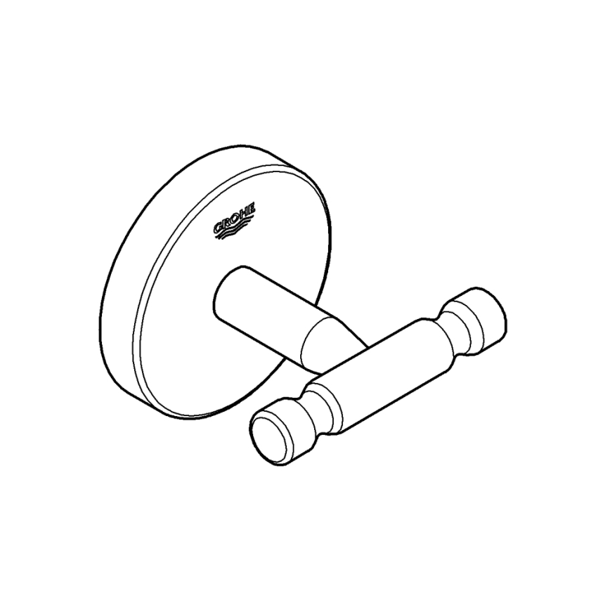 GROHE 40461001 - Gancho para albornoz BAUCOSMOPOLITAN cromo brillante