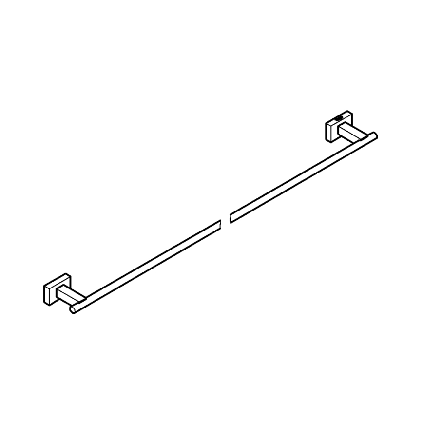 GROHE 40509001 - Toallero ESSENTIALS CUBE 600 mm cromado brillante