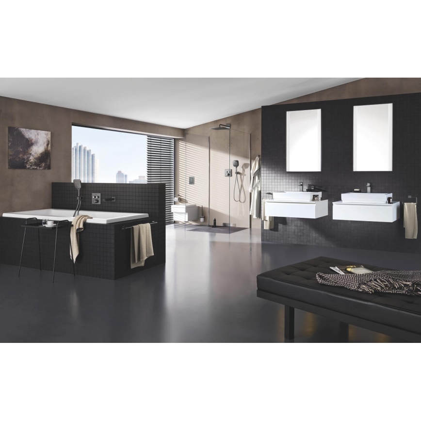 GROHE 40509AL1 - Toallero ESSENTIALS CUBE 600 mm grafito