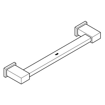 GROHE 40514001 - Toallero ESSENTIALS CUBE 392 mm cromo brillante