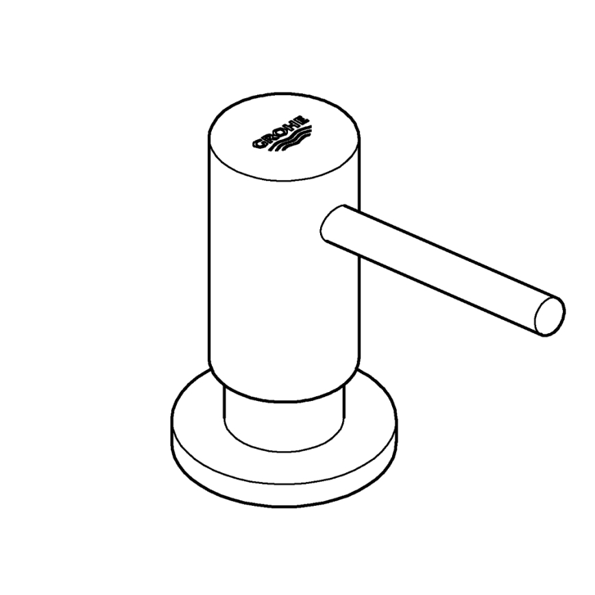 GROHE 40535000 - Dispensador de jabón COSMOPOLITAN 500 ml, cromado brillante