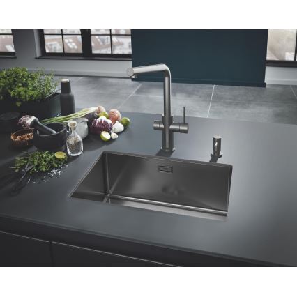 GROHE 40535AL0 - Dispensador de jabón COSMOPOLITAN 500 ml en grafito
