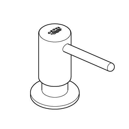 GROHE 40536000 - Dispensador de jabón CONTEMPORARY 400 ml cromado brillante