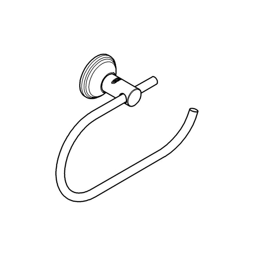 GROHE 40657001 - Soporte para papel higiénico ESSENTIALS AUTHENTIC cromo brillante